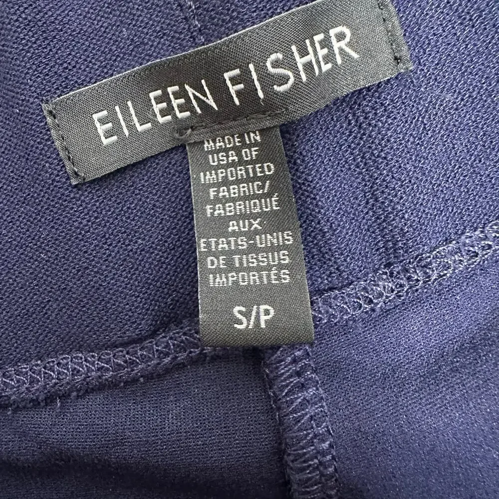 Eileen Fisher Pull On Pants Women's Blue Size Small Petite S/P
